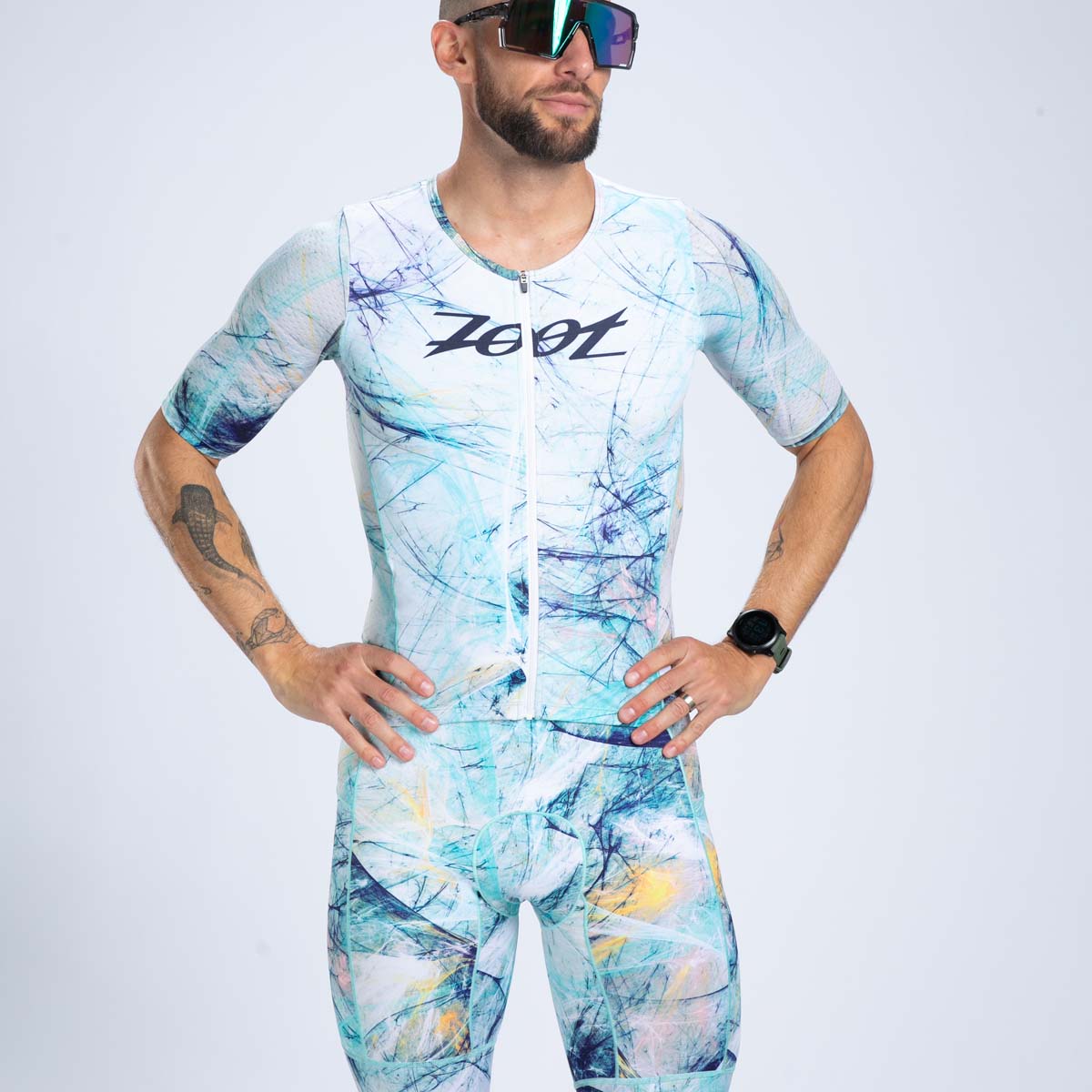 Zoot Sports TRI RACESUITS Men's Ltd Tri Aero Fz Racesuit -Tempest