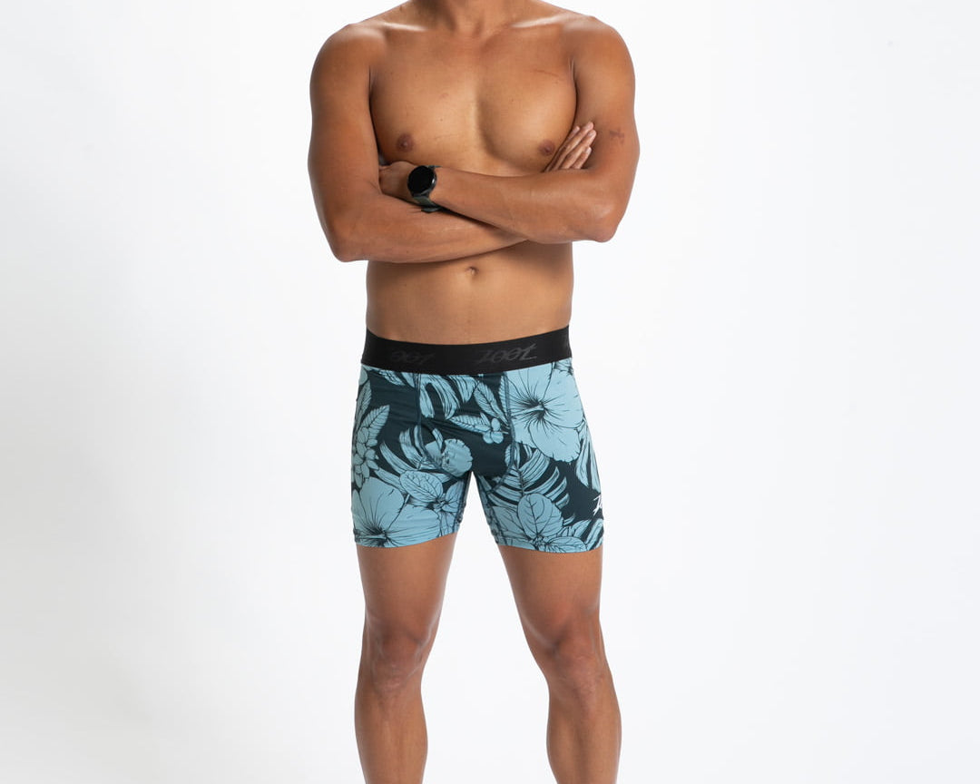 Zoot Sports BRIEFS Men's Ltd Boxer Brief - Blue Hawaii