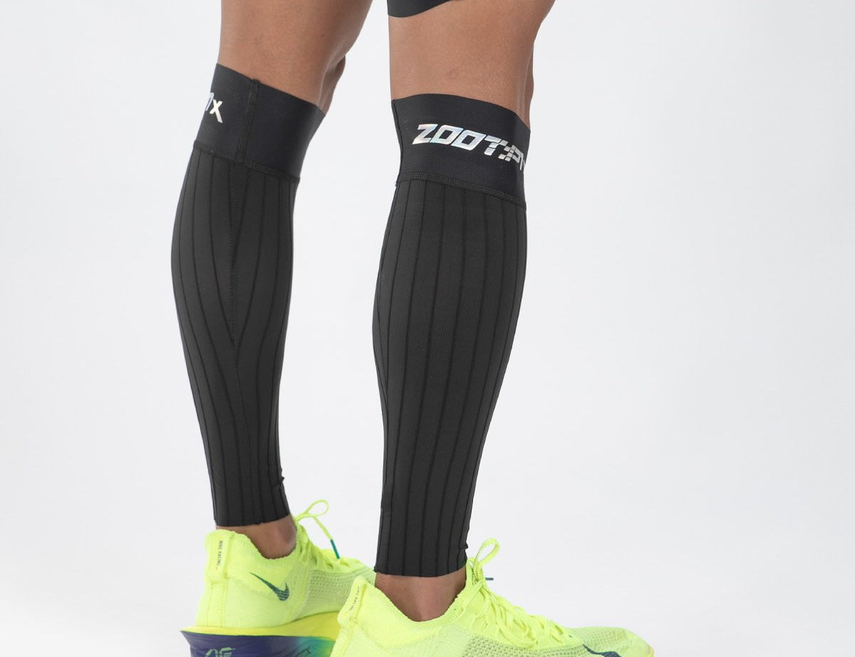 Zoot Sports CALF SLEEVES Unisex Ultra P1x Aero Calf Sleeve - Hyperblack