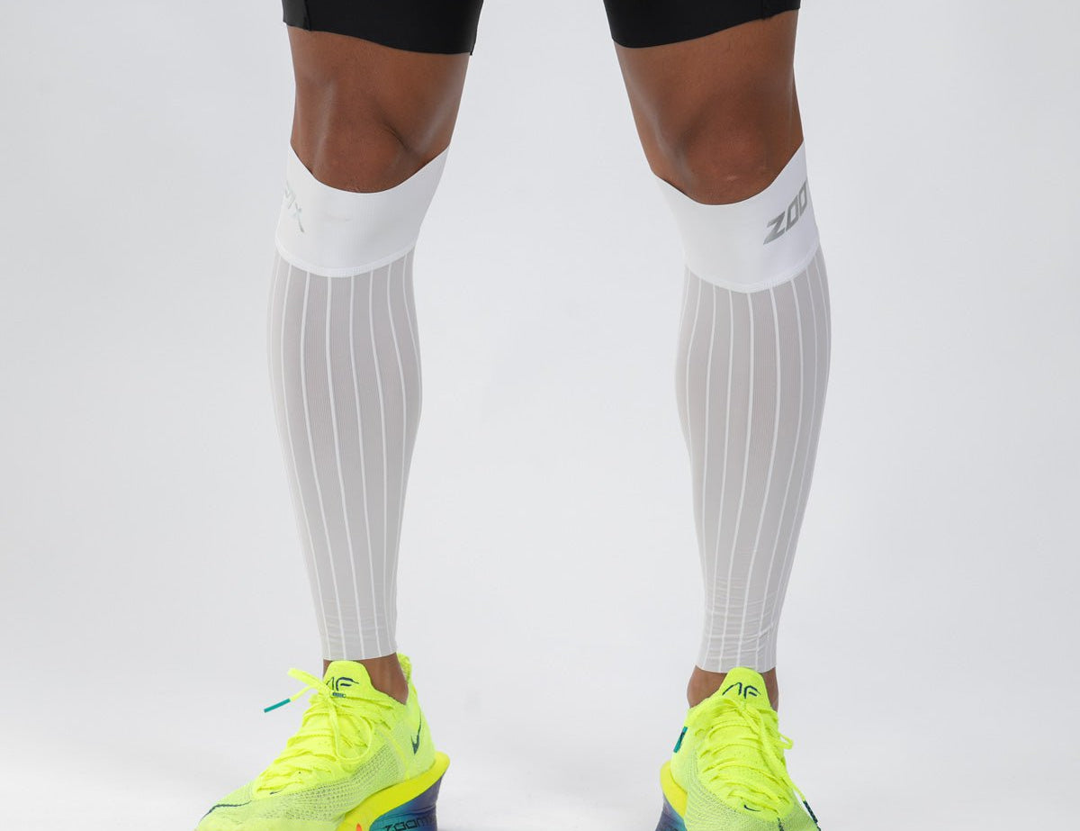Zoot Sports CALF SLEEVES Unisex Ultra P1x Aero Calf Sleeve - Hyperwhite