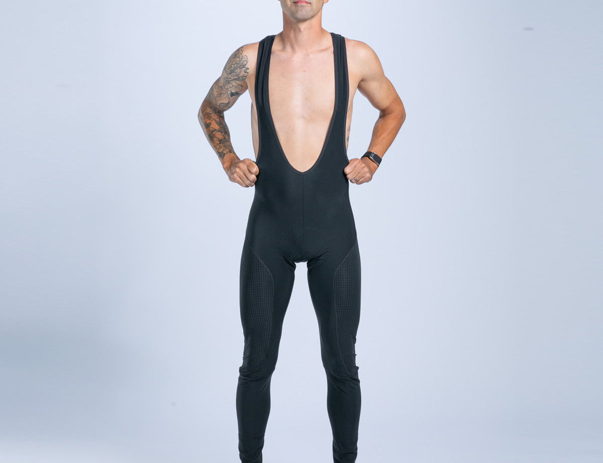 Zoot Sports CYCLE BIBS Men's Elite Cycle Hallocore Thermal Bib Tight - Jet Black