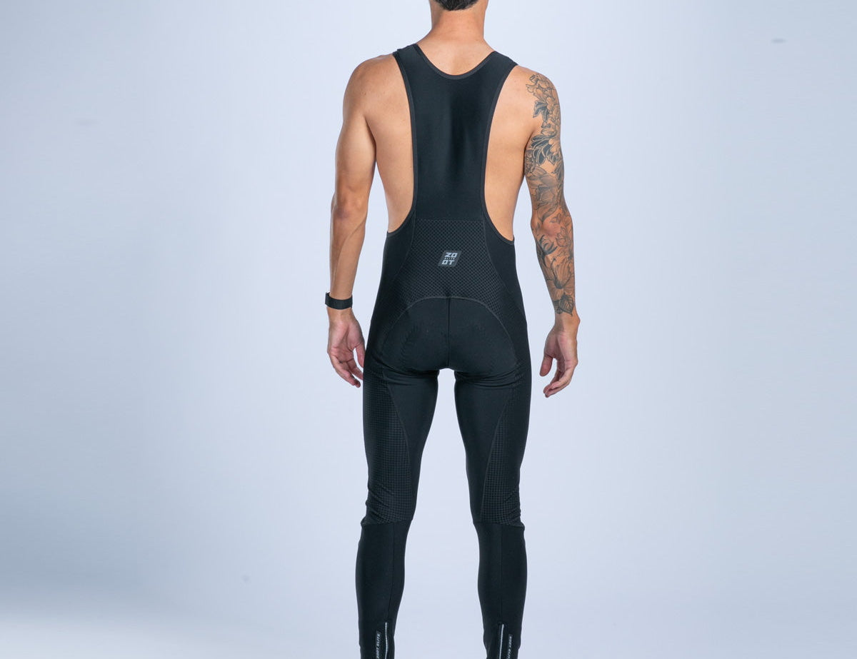 Zoot Sports CYCLE BIBS Men's Elite Cycle Hallocore Thermal Bib Tight - Jet Black
