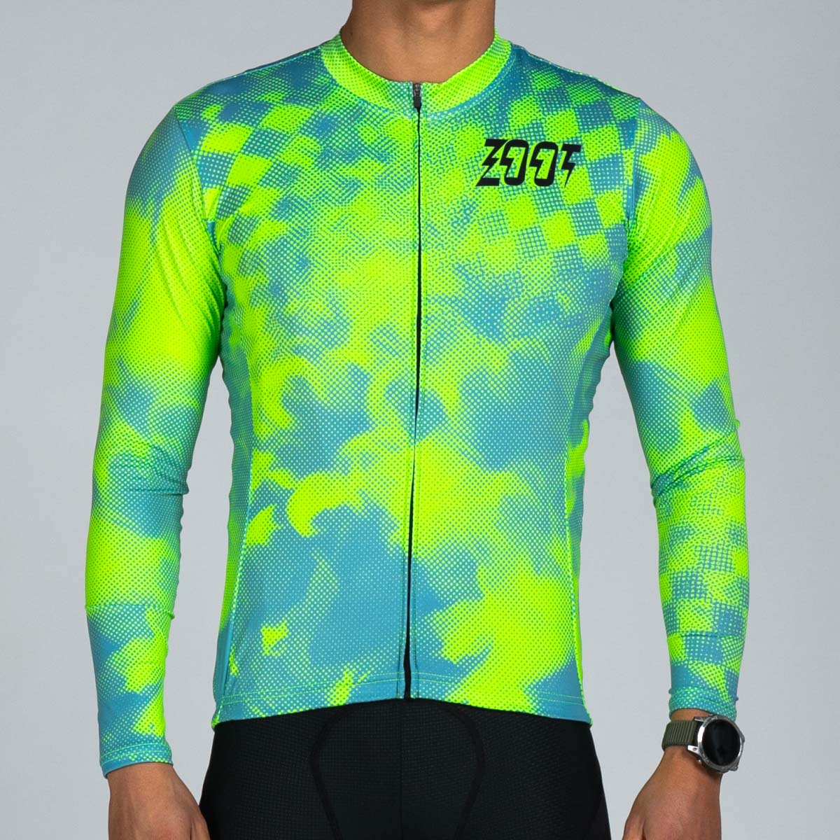 Zoot Sports CYCLE JERSEYS Men's Ltd Cycle Sun Stop Ls Jersey - Electric