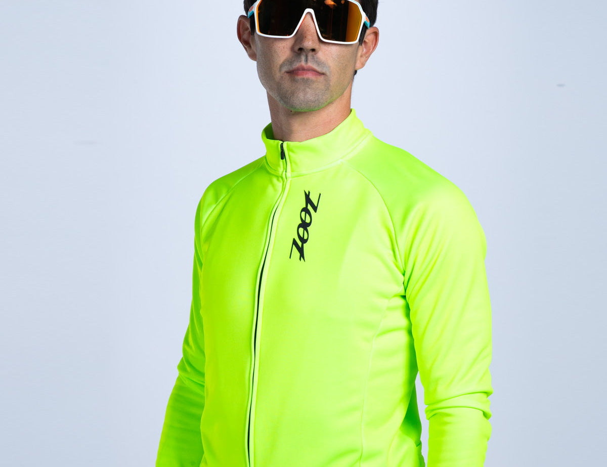 Zoot Sports CYCLE JERSEYS Men's Ltd Cycle Thermal Jersey - Hi Viz Yellow