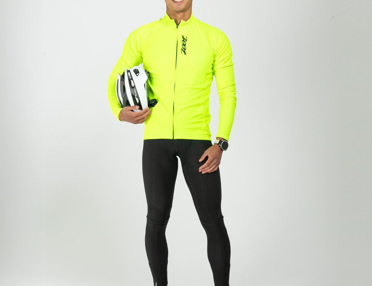 Zoot Sports CYCLE JERSEYS Men's Ltd Cycle Thermo Jersey - Safety Yellow