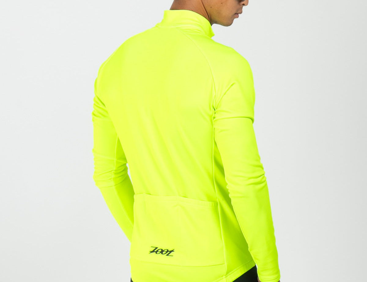Zoot Sports CYCLE JERSEYS Men's Ltd Cycle Thermo Jersey - Safety Yellow