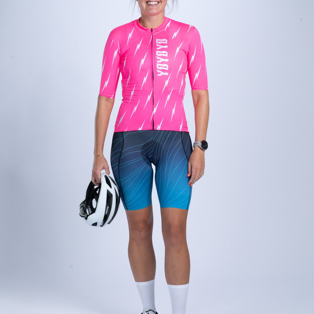 Zoot Sports CYCLE JERSEYS Women's Ltd Cycle Aero Jersey - Elements Bolts