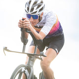 female riding in CYCLE JERSEYS Women's Ltd Cycle Aero Jersey - IM Endurance