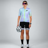 Zoot Sports CYCLE JERSEYS Women's Ltd Cycle Aero Jersey With Exposed Zipper - Electric