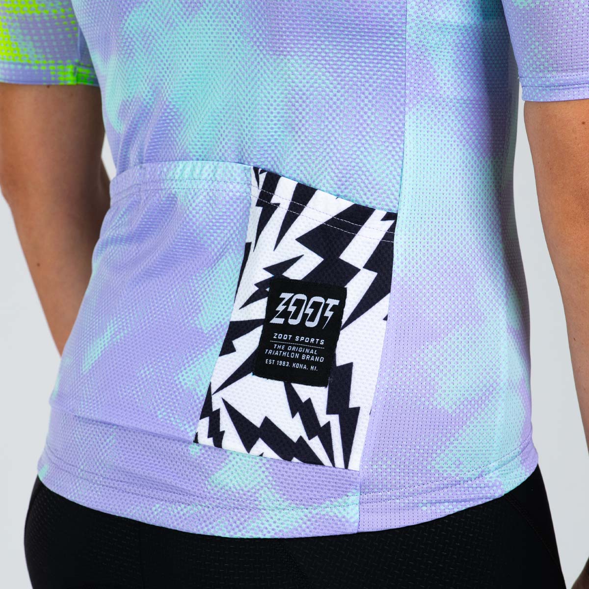 Zoot Sports CYCLE JERSEYS Women's Ltd Cycle Aero Jersey With Exposed Zipper - Electric