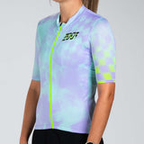 Zoot Sports CYCLE JERSEYS Women's Ltd Cycle Aero Jersey With Exposed Zipper - Electric