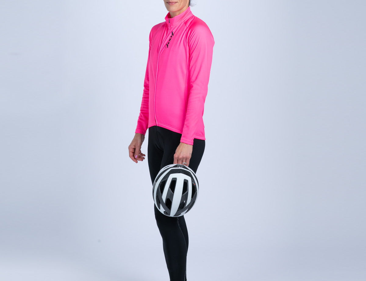 Zoot Sports CYCLE JERSEYS Women's Ltd Cycle Thermal Jersey - Hi Viz Pink
