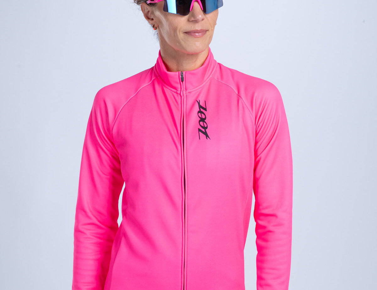 Zoot Sports CYCLE JERSEYS Women's Ltd Cycle Thermal Jersey - Hi Viz Pink