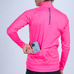 Zoot Sports CYCLE JERSEYS Women's Ltd Cycle Thermal Jersey - Hi Viz Pink