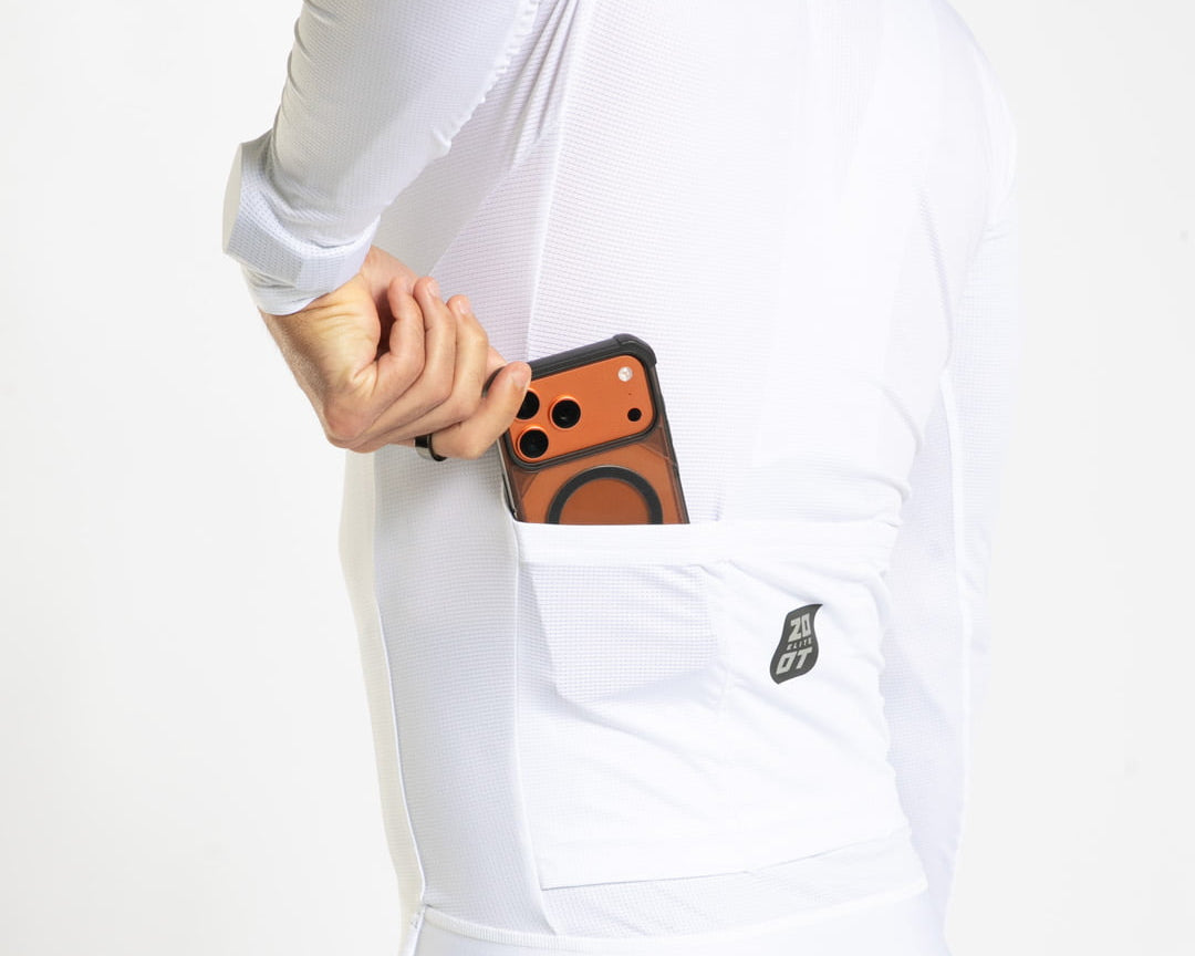 Zoot Sports CYCLE LONG SLEEVE JERSEYS Men's Elite Cycle Ls Aero Jersey - Flat White