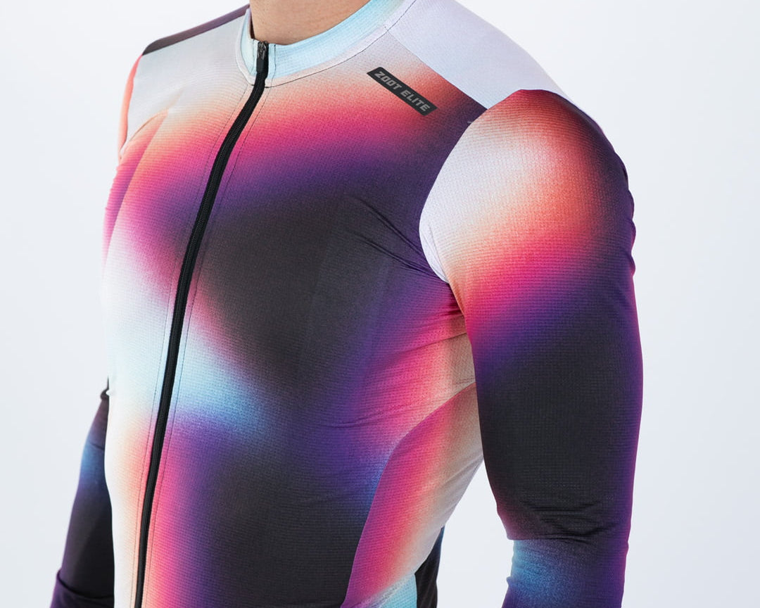 Zoot Sports CYCLE LONG SLEEVE JERSEYS Men's Elite Cycle Ls Aero Jersey - Sonic Shift
