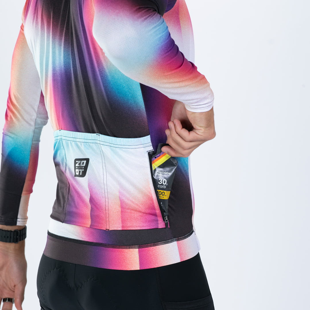Zoot Sports CYCLE LONG SLEEVE JERSEYS Men's Elite Cycle Ls Aero Jersey - Sonic Shift