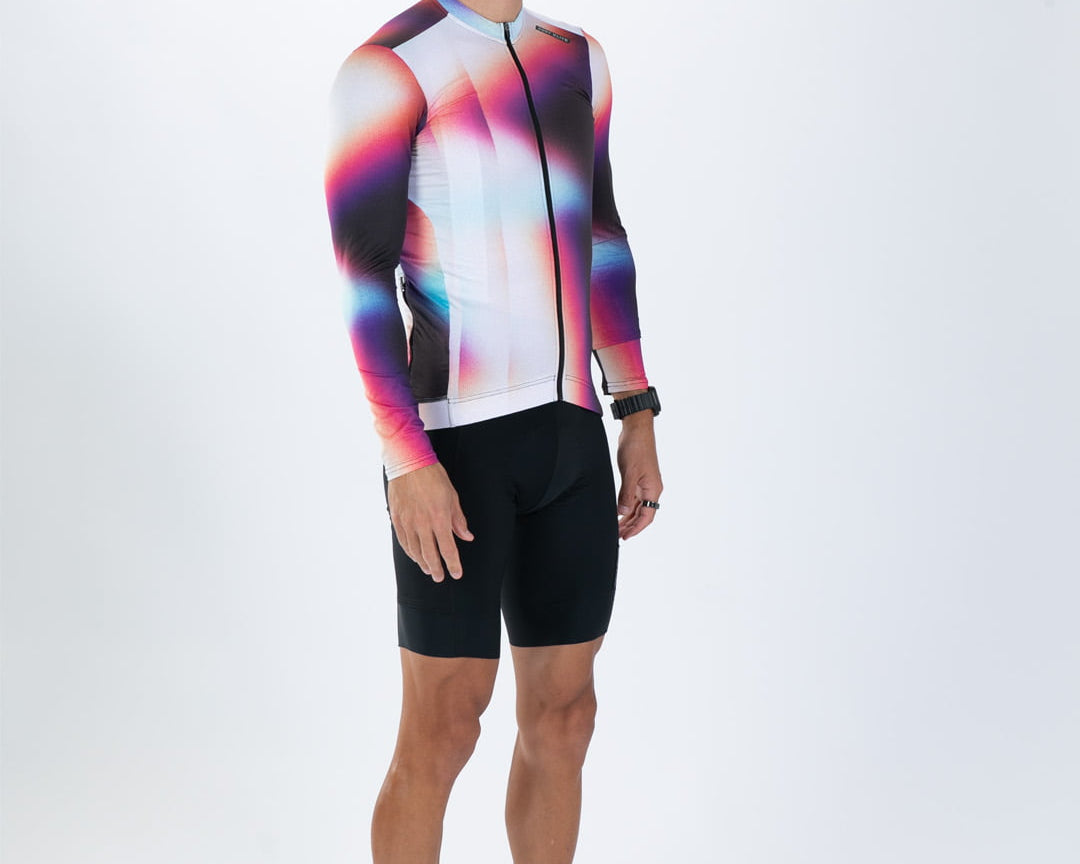 Zoot Sports CYCLE LONG SLEEVE JERSEYS Men's Elite Cycle Ls Aero Jersey - Sonic Shift