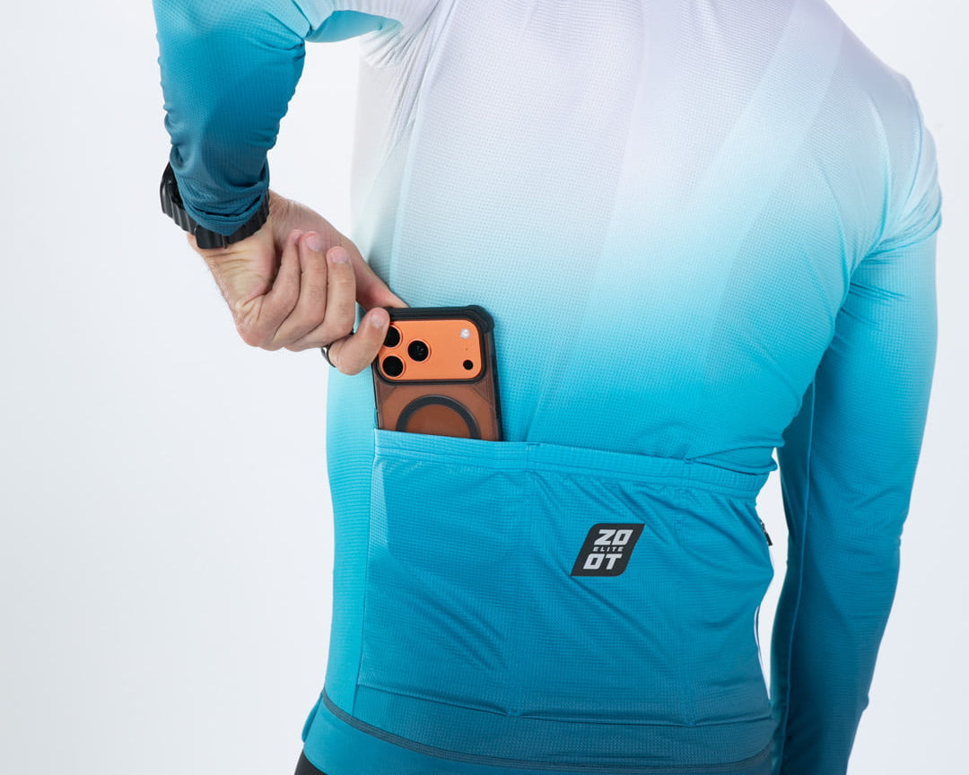 Zoot Sports CYCLE LONG SLEEVE JERSEYS Men's Elite Cycle Ls Aero Jersey - Sonic Wave