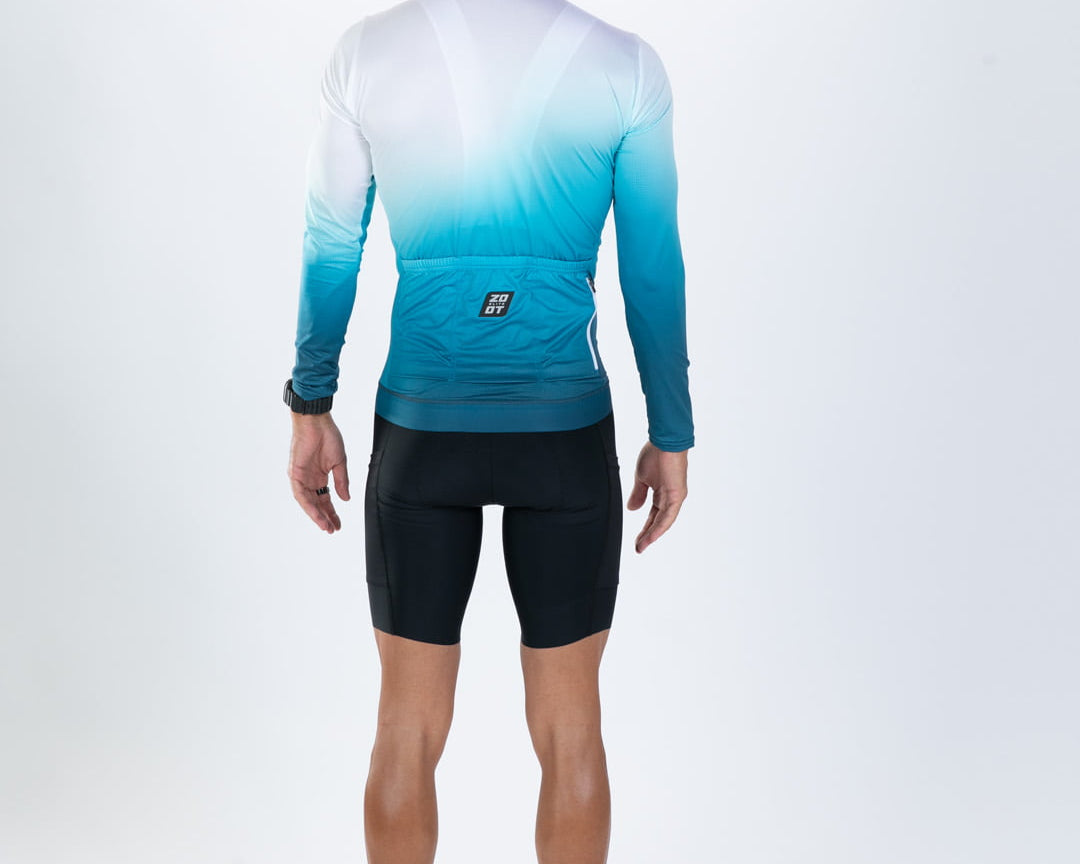 Zoot Sports CYCLE LONG SLEEVE JERSEYS Men's Elite Cycle Ls Aero Jersey - Sonic Wave