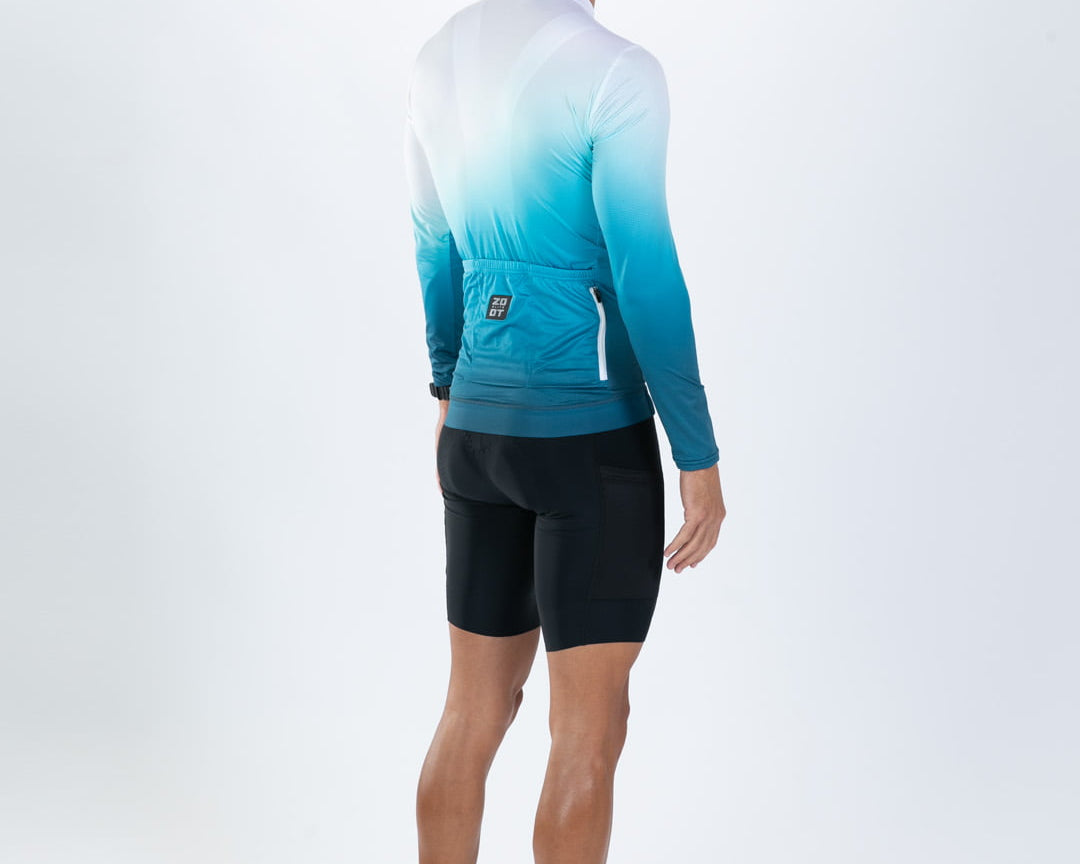 Zoot Sports CYCLE LONG SLEEVE JERSEYS Men's Elite Cycle Ls Aero Jersey - Sonic Wave