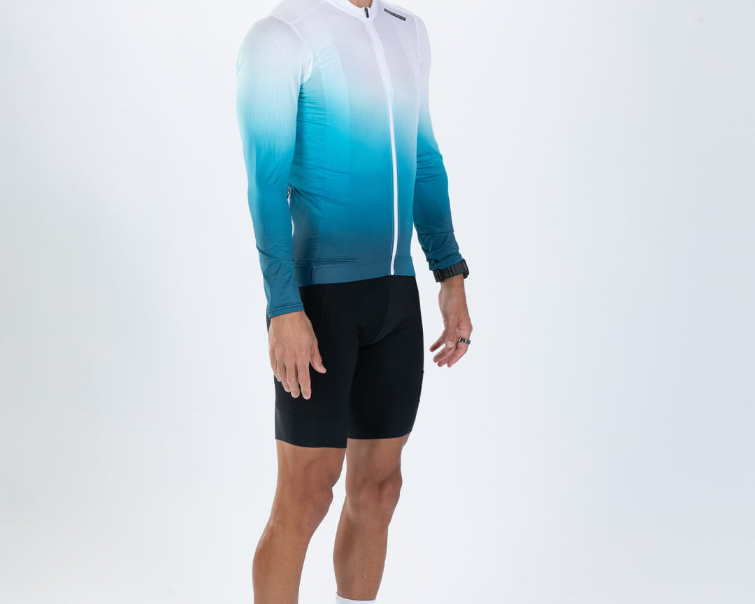 Zoot Sports CYCLE LONG SLEEVE JERSEYS Men's Elite Cycle Ls Aero Jersey - Sonic Wave