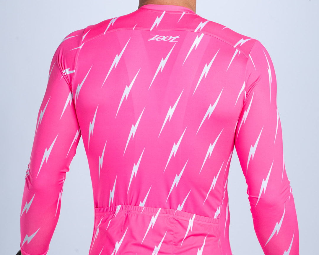 Zoot Sports CYCLE LONG SLEEVE JERSEYS Men's Ltd Cycle Sun Stop LS Jersey - Elements Bolts