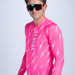 Zoot Sports CYCLE LONG SLEEVE JERSEYS Men's Ltd Cycle Sun Stop LS Jersey - Elements Bolts