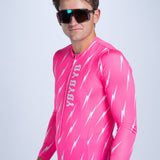 Zoot Sports CYCLE LONG SLEEVE JERSEYS Men's Ltd Cycle Sun Stop LS Jersey - Elements Bolts