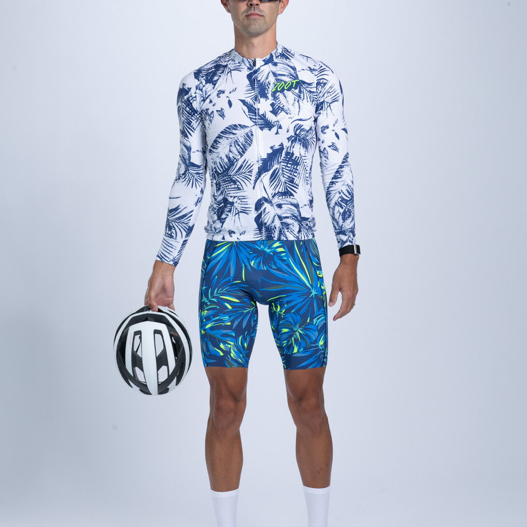 Zoot Sports CYCLE LONG SLEEVE JERSEYS Men's Ltd Cycle Sun Stop LS Jersey - Island Original