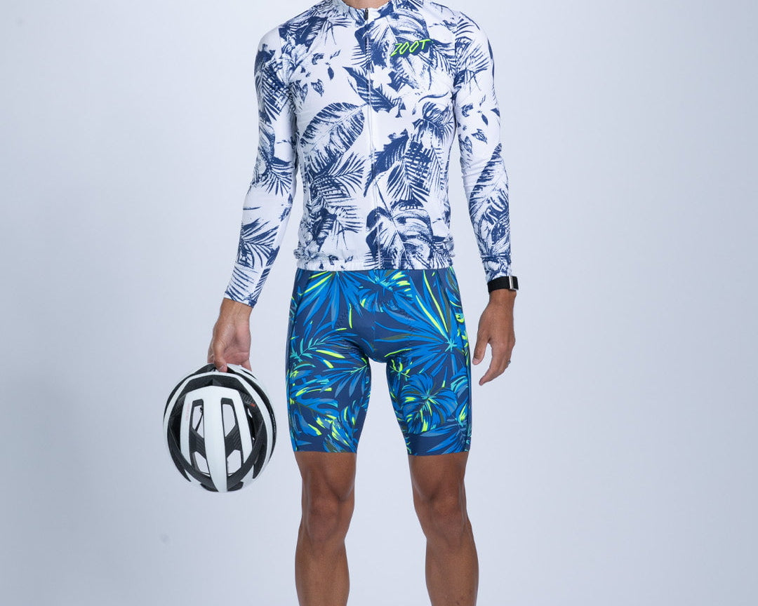 Zoot Sports CYCLE LONG SLEEVE JERSEYS Men's Ltd Cycle Sun Stop LS Jersey - Island Original