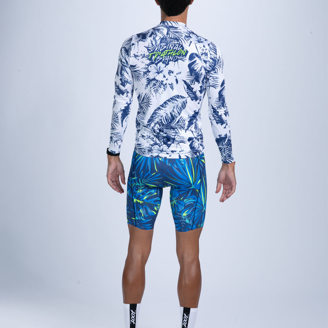 Zoot Sports CYCLE LONG SLEEVE JERSEYS Men's Ltd Cycle Sun Stop LS Jersey - Island Original