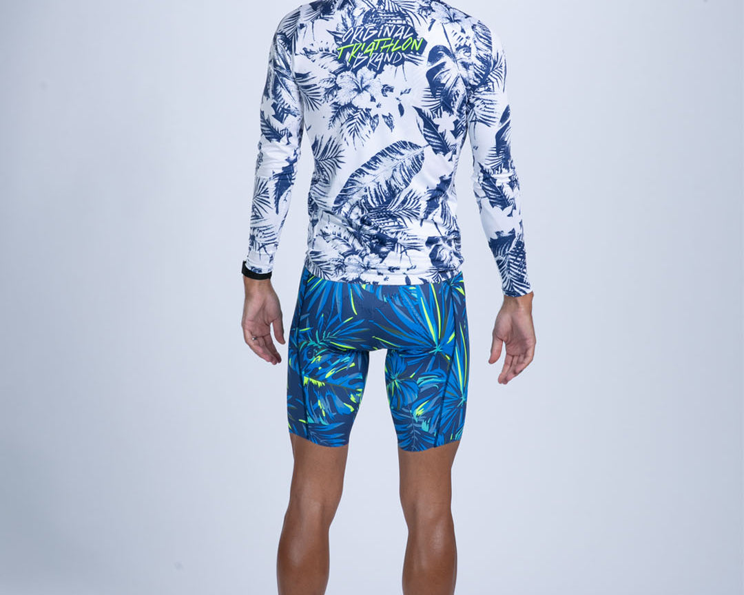 Zoot Sports CYCLE LONG SLEEVE JERSEYS Men's Ltd Cycle Sun Stop LS Jersey - Island Original