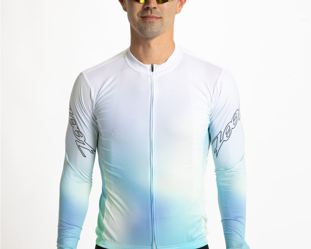 Zoot Sports CYCLE LONG SLEEVE JERSEYS Men's Ltd Cycle Sun Stop Ls Jersey - Sunset