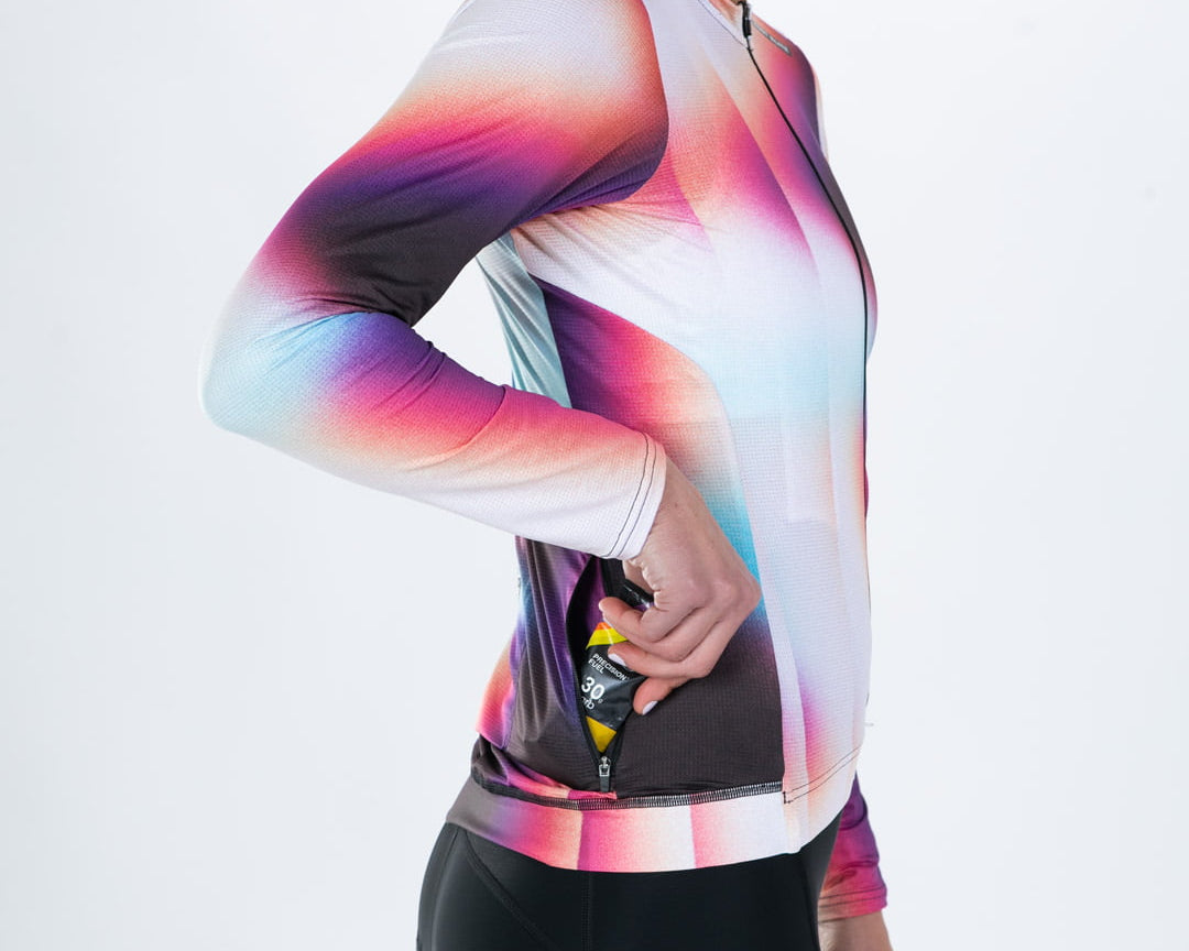 Zoot Sports CYCLE LONG SLEEVE JERSEYS Women's Elite Cycle Ls Aero Jersey - Sonic Shift
