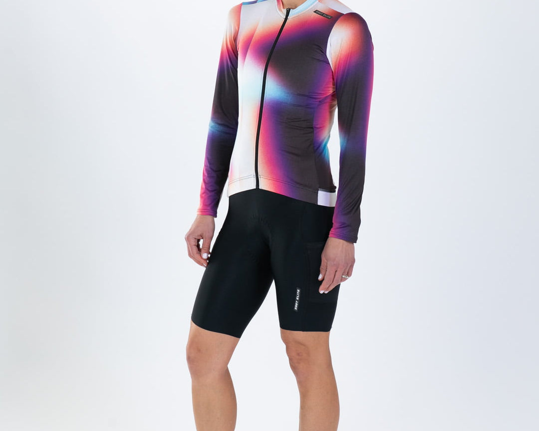Zoot Sports CYCLE LONG SLEEVE JERSEYS Women's Elite Cycle Ls Aero Jersey - Sonic Shift