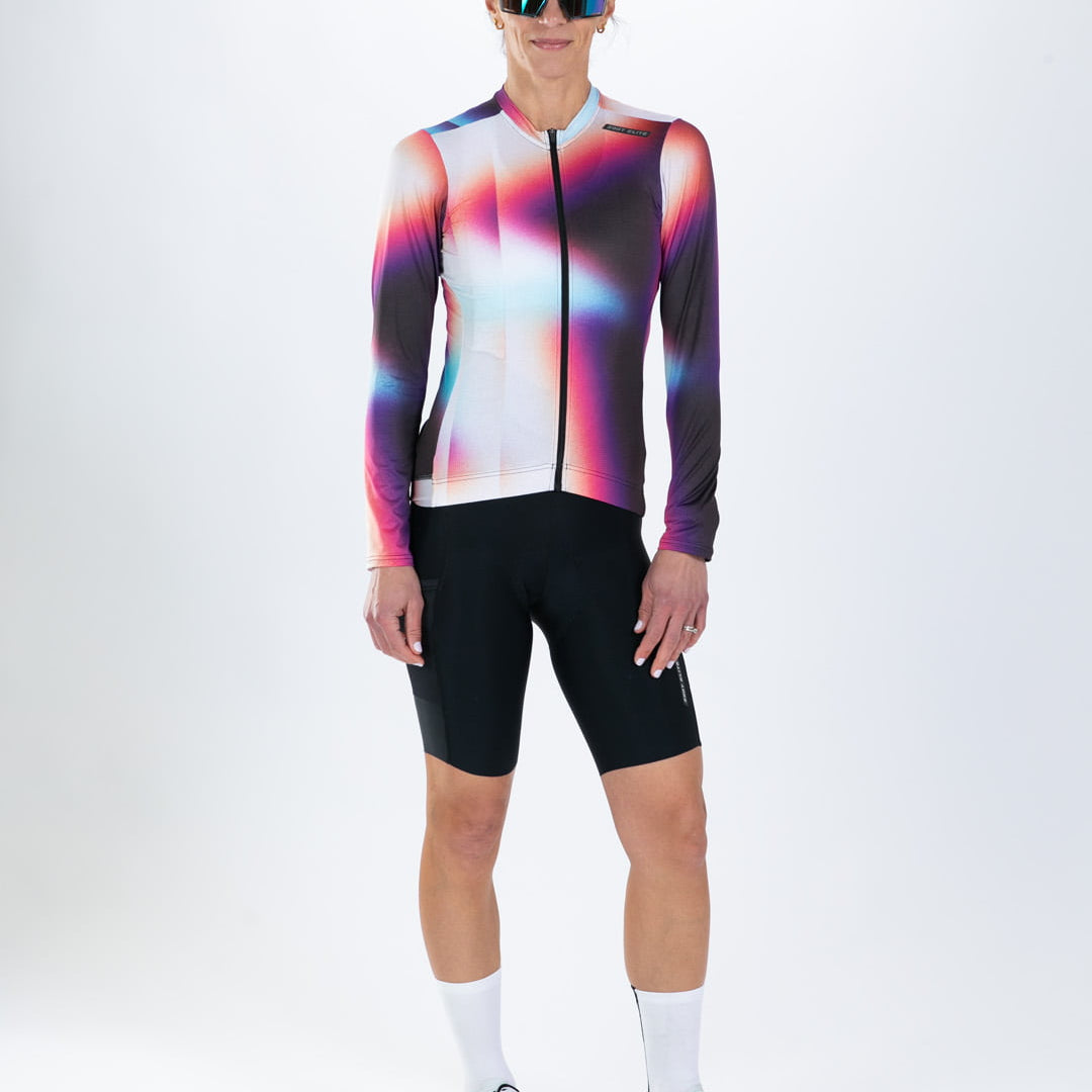 Zoot Sports CYCLE LONG SLEEVE JERSEYS Women's Elite Cycle Ls Aero Jersey - Sonic Shift