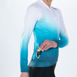 Zoot Sports CYCLE LONG SLEEVE JERSEYS Women's Elite Cycle Ls Aero Jersey - Sonic Wave