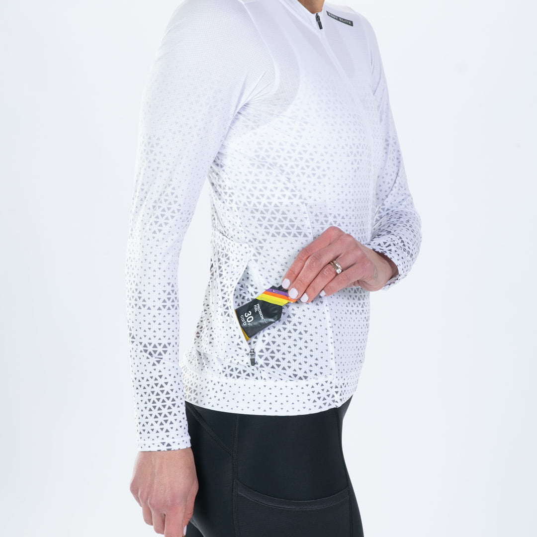 Zoot Sports CYCLE LONG SLEEVE JERSEYS Women's Elite Cycle Ls Aero Jersey - Sonic White