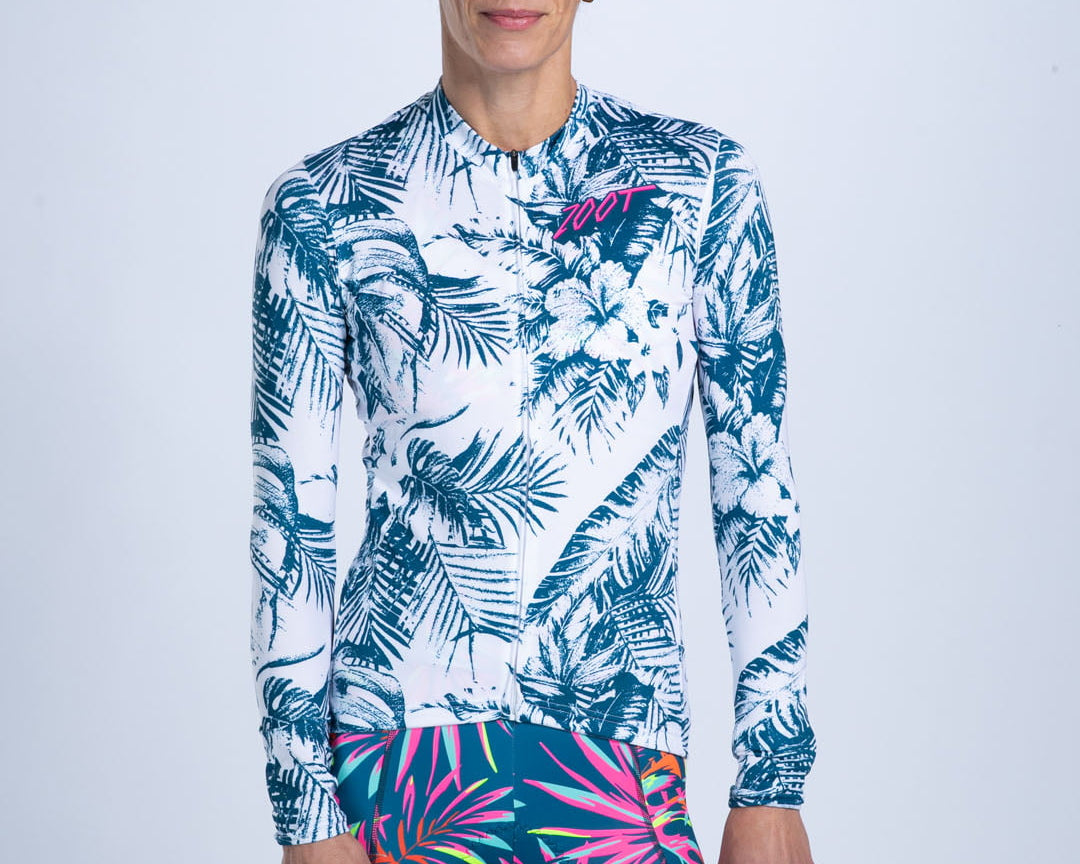 Zoot Sports CYCLE LONG SLEEVE JERSEYS Women's Ltd Cycle Sun Stop LS Jersey - Island Original