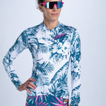 Zoot Sports CYCLE LONG SLEEVE JERSEYS Women's Ltd Cycle Sun Stop LS Jersey - Island Original