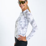Zoot Sports CYCLE LONG SLEEVE JERSEYS Women's Ltd Cycle Sun Stop Ls Jersey - Snow Camo