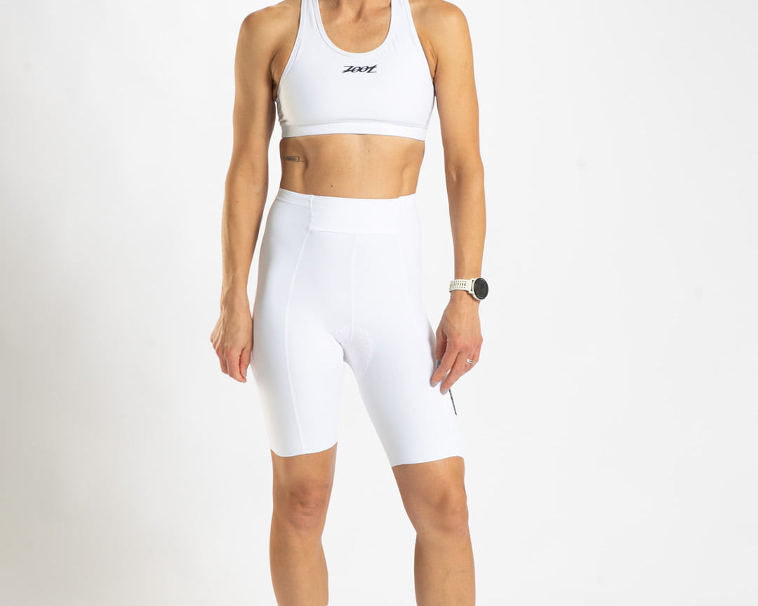 Zoot Sports CYCLE SHORTS Women's Elite Cycle High-Rise Short - Flat White