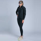Zoot Sports CYCLE SHORTS Women's Elite Run Hallocore Thermal Half Zip - Jet Black