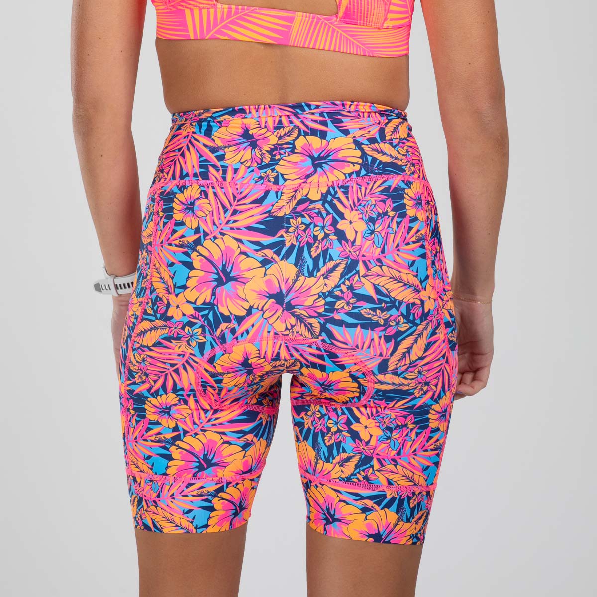 Womens LTD Cycle High Waist Short Club Aloha