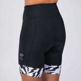 Zoot Sports CYCLE SHORTS Women's Ltd Cycle High Waist Short Exos Black - Electric