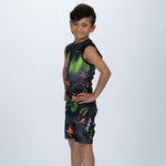 Zoot Sports KIDS Youth Ltd Tri Protégé Racesuit - Tropical Magic Green