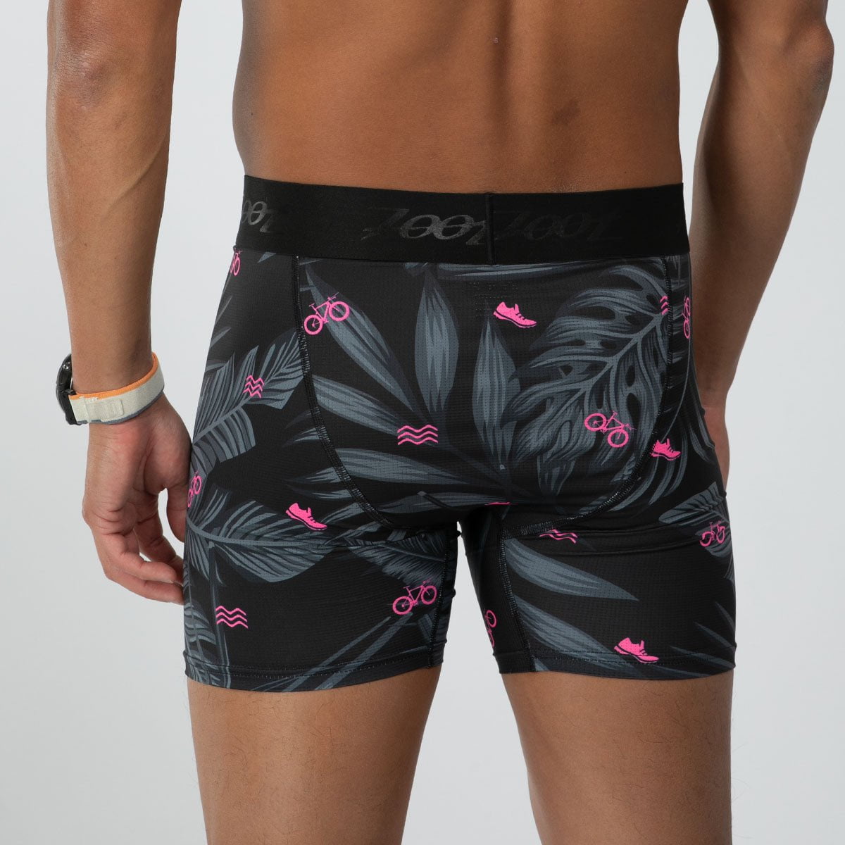 Zoot Sports LIFESTYLE Men's Ltd Boxer Brief - Pink Palms
