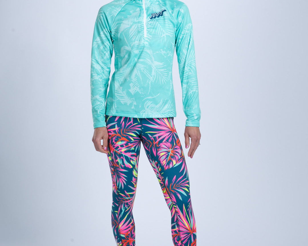 Zoot Sports RUN 1/2 ZIPS Women's Ltd Run Thermo 1/2 Zip - Island Original