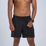 Zoot Sports RUN BOTTOMS Men's Core Run 5" Short - Jet Black